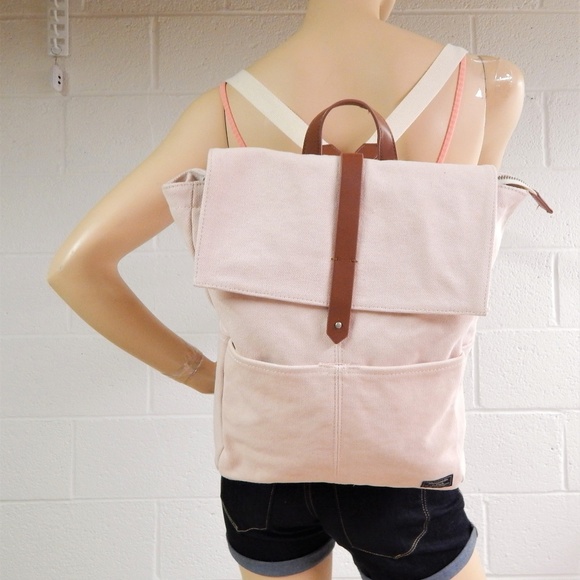 Fitch Pink Canvas Backpack G1 